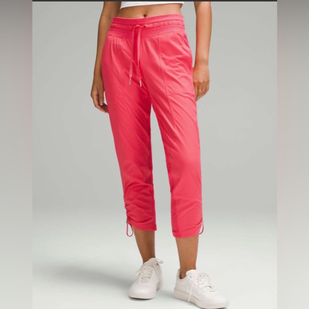 Rare! Lululemon Dance Studio Mid-Rise Cropped Pants In Glaze Pink 10 (Like New)